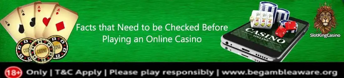 Facts that need to be checked before playing an online casino 