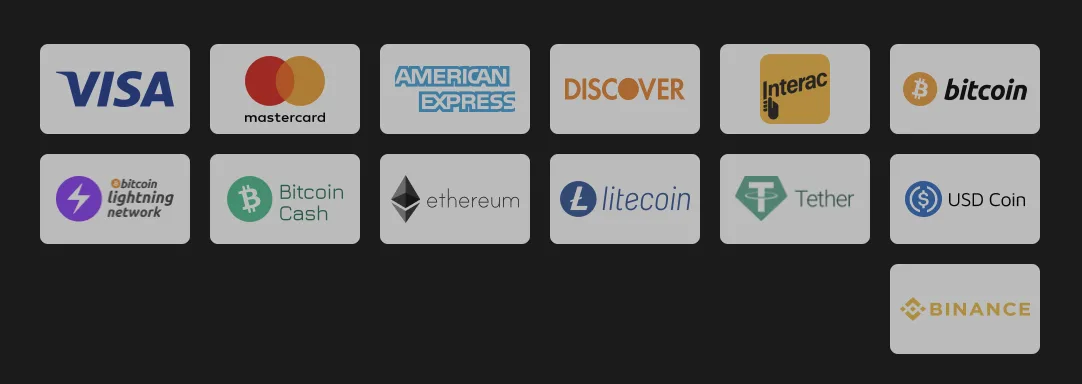 Lucky Red Casino payment method screenshot showing card and crypto banking options